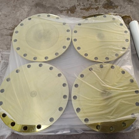 Blind Yellow Paint Flange