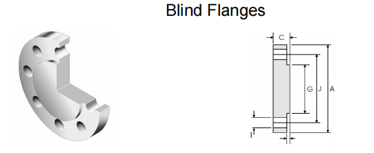 1 盲板法兰 Blind Flange Drawing.png